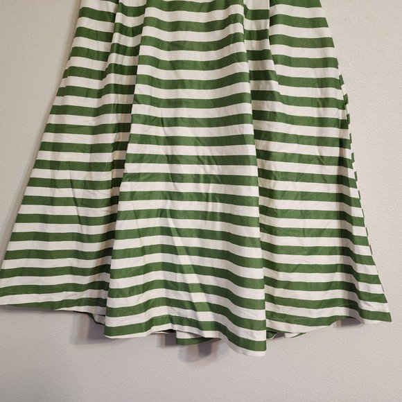 Modcloth Women Skirt A Line Pleated,M, Striped Strech, Zip, Hook Loop, Classic - Picture 8 of 15